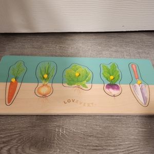 Lovevery wood vegetable puzzle